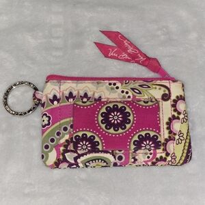 Vera Bradley Pink Floral Keychain Wallet